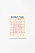Poster French Word Search Decorative Christmas Gift: Beige / 30x40 cm