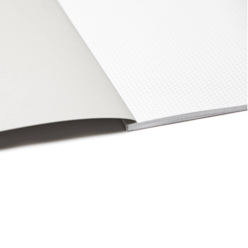 Grey Sketchbook with isometric paper office back to school