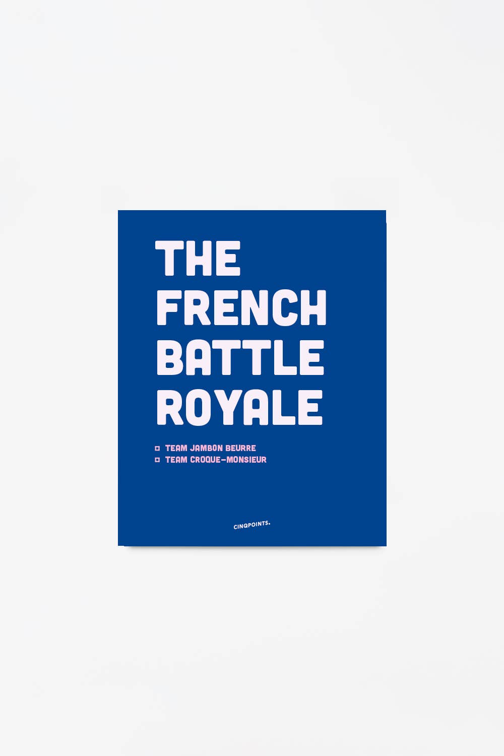 Poster French Battle Royal Design Gift: Beige / 40x50 cm