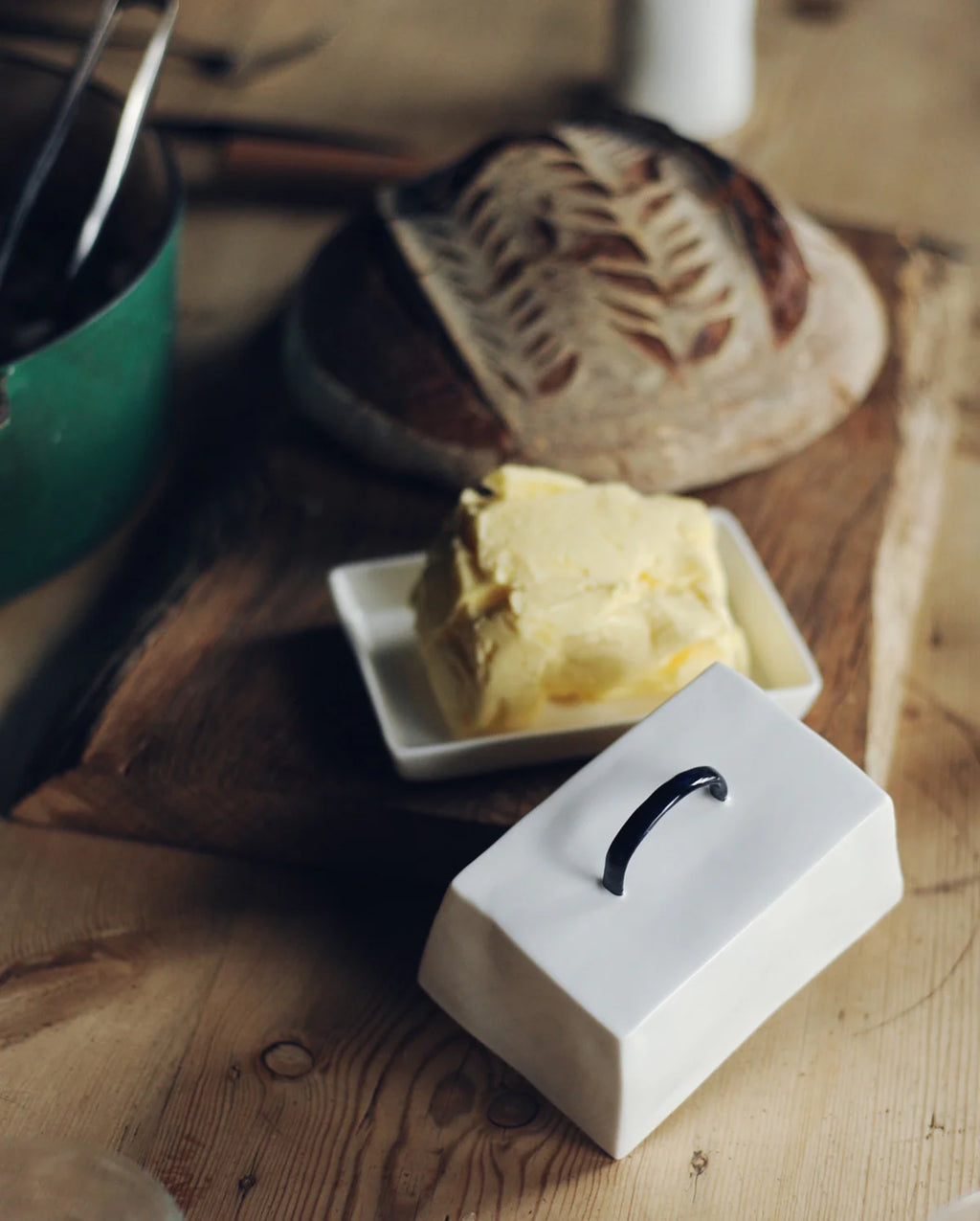 Feldspar Cobalt Butter Dish
