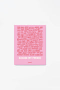 Poster French Words Decorative Christmas Gift Idea: Pink / 40x50 cm