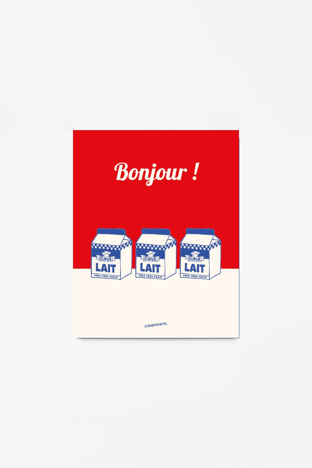 Poster Bonjour French Design Gift: 40x50 cm