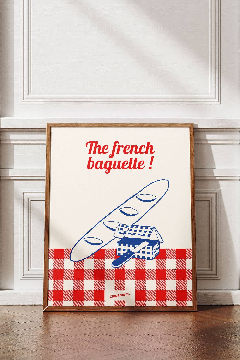 Poster French Baguette Decorative Gift Idea: 40x50 cm