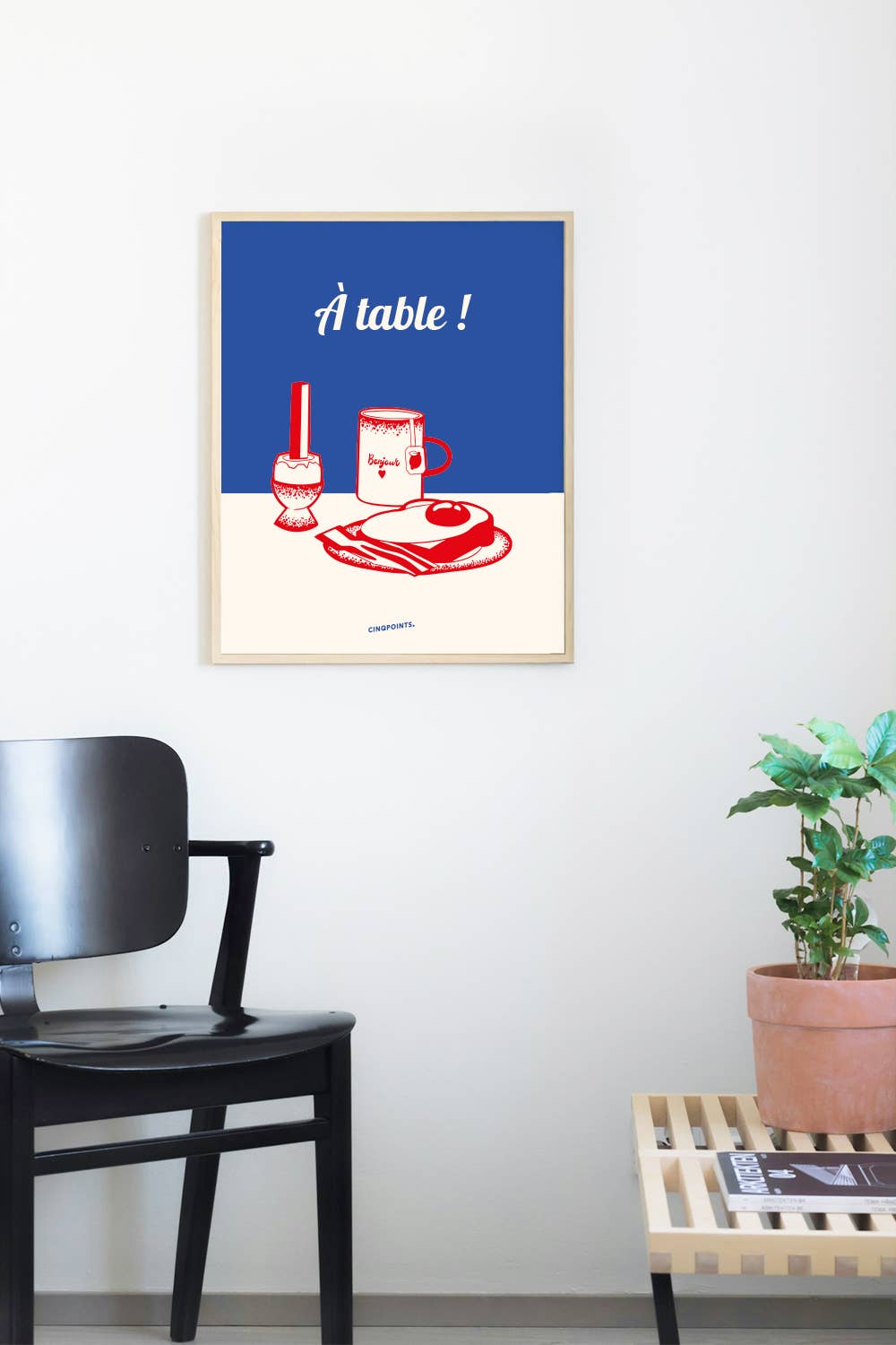 Poster A Table French Design Gift: 40x50 cm
