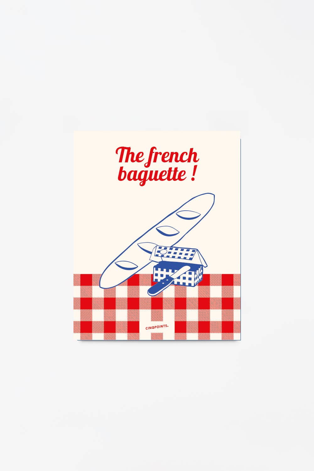 Poster French Baguette Decorative Gift Idea: 40x50 cm