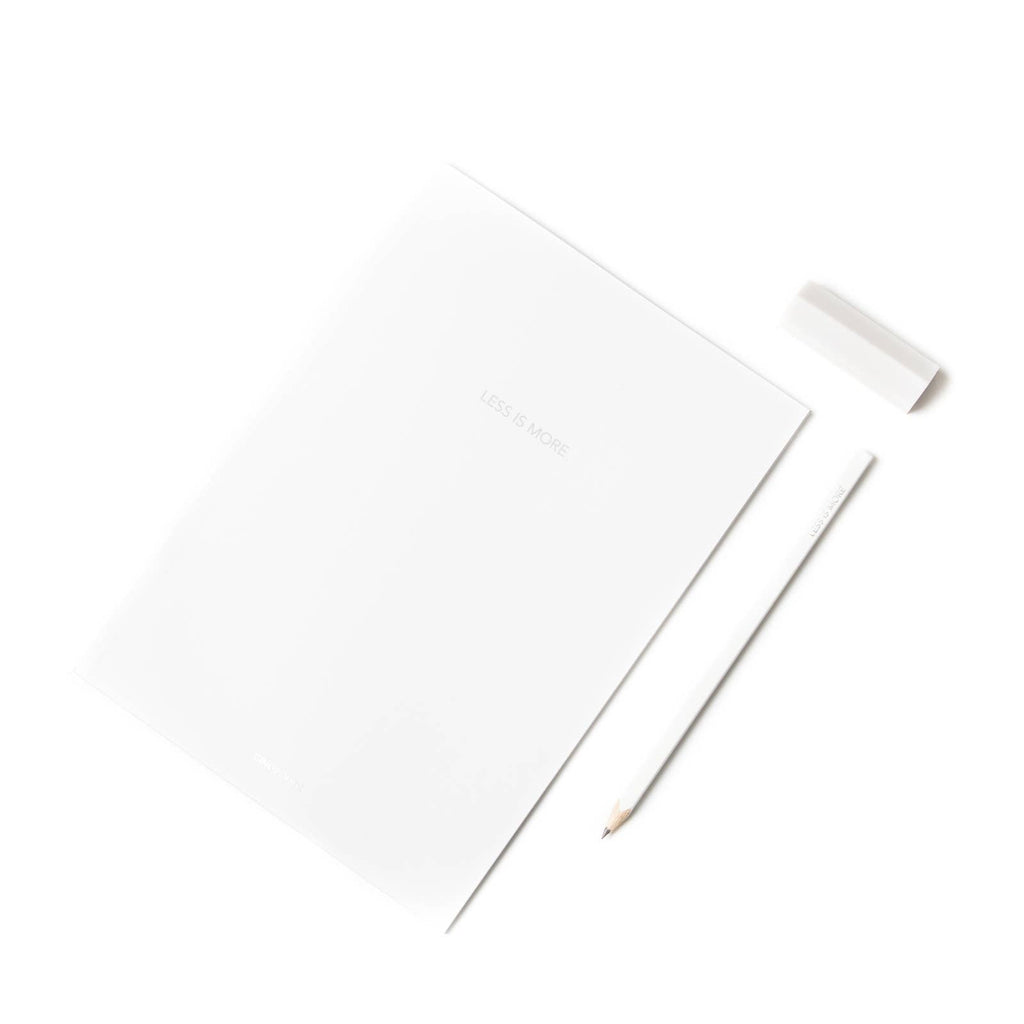 White Sketchbook with paper office back to school