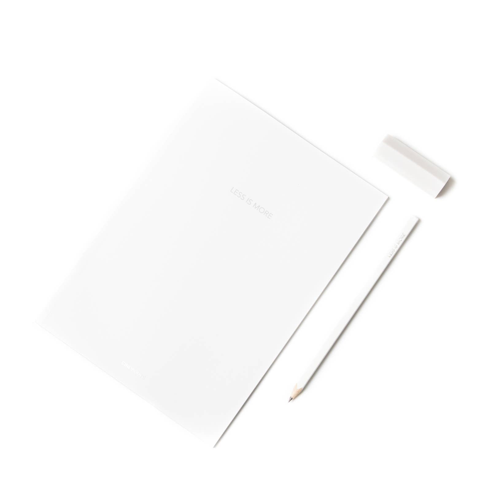 White Sketchbook with paper office back to school