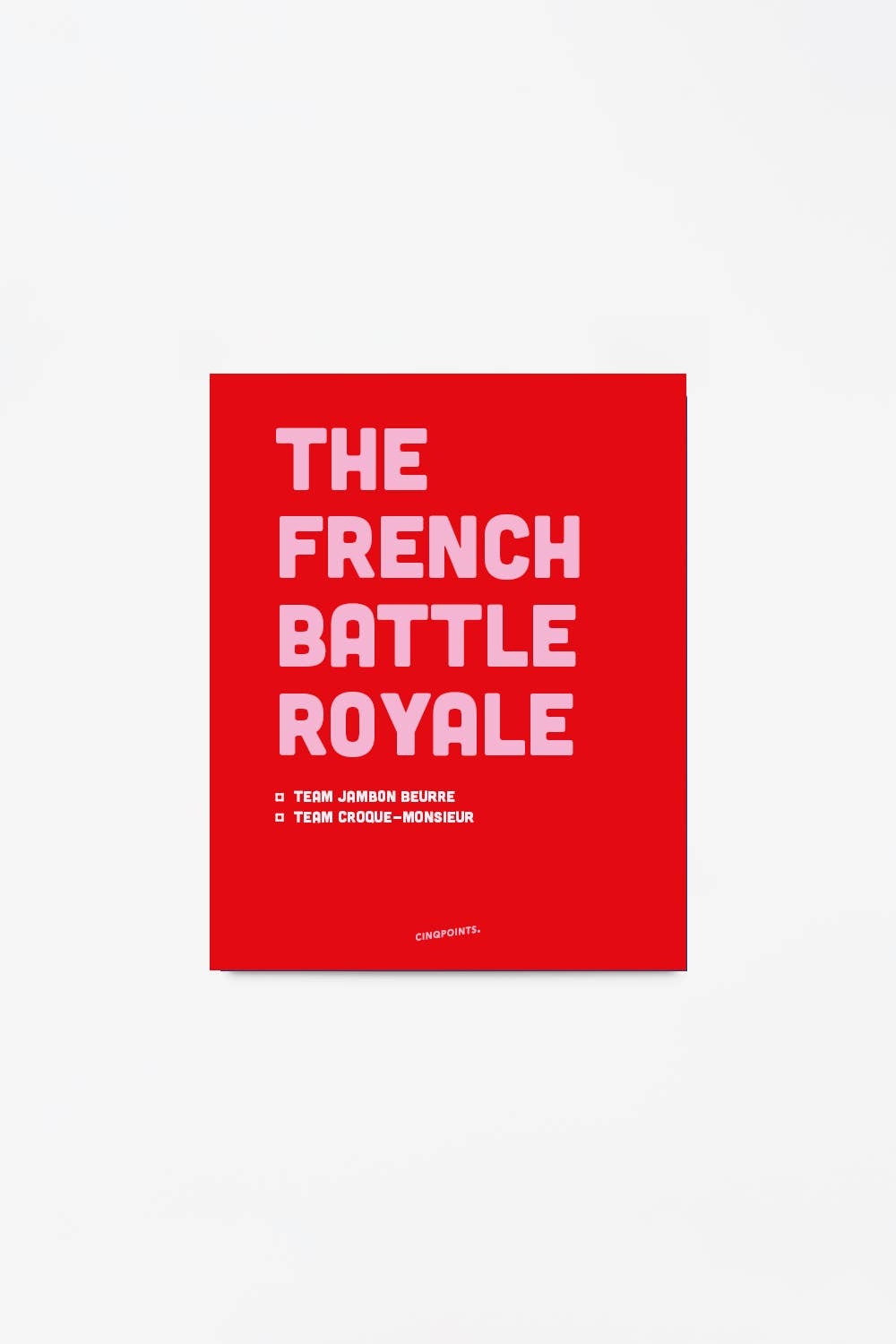 Poster French Battle Royal Design Gift: Beige / 40x50 cm