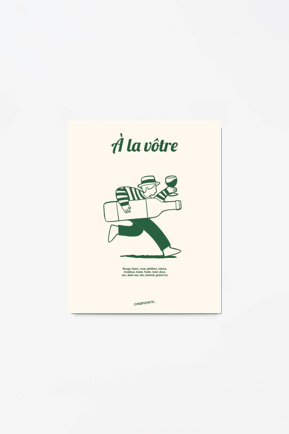 Poster A la Vôtre French Design Decorative Gift: 40x50 cm