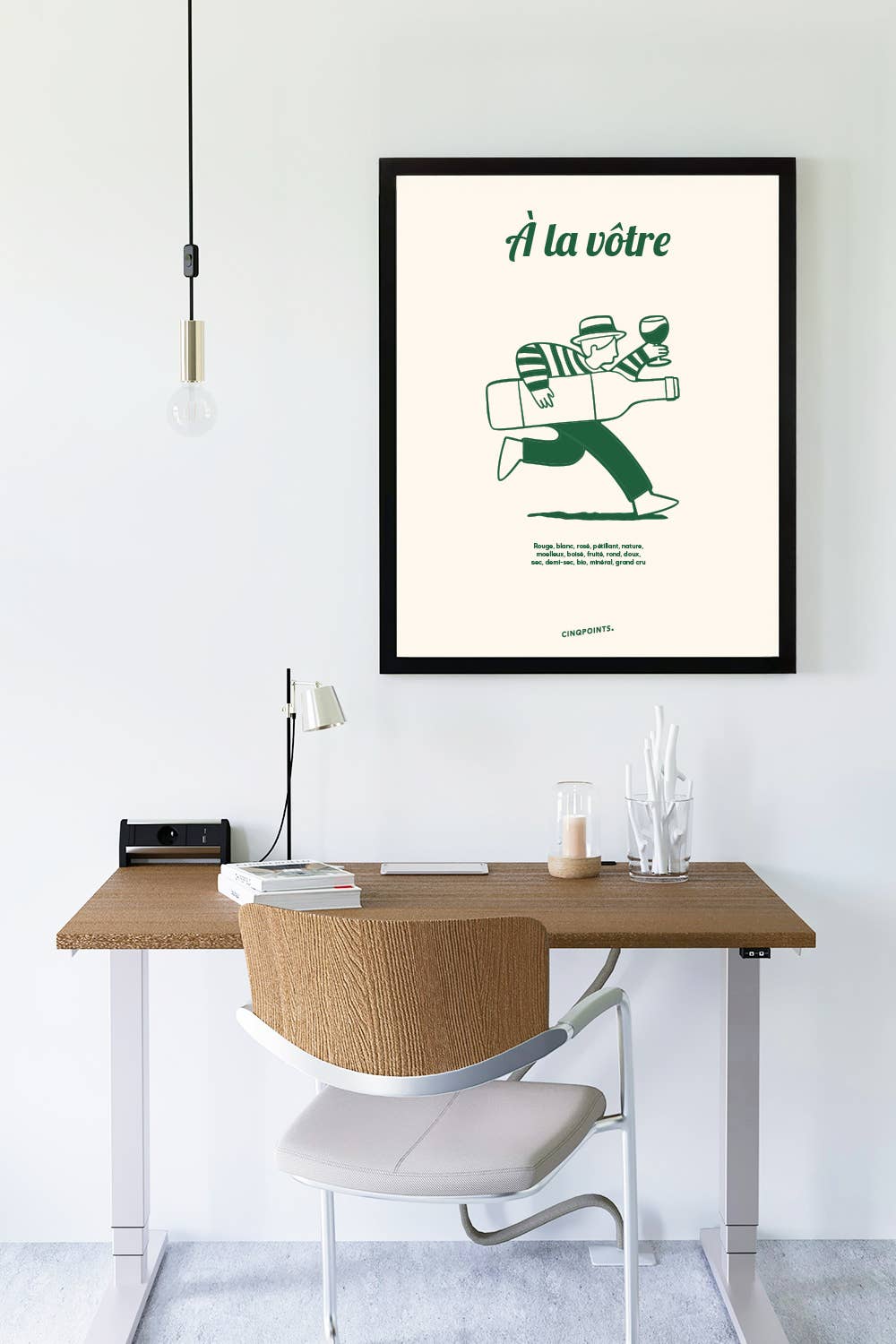 Poster A la Vôtre French Design Decorative Gift: 40x50 cm