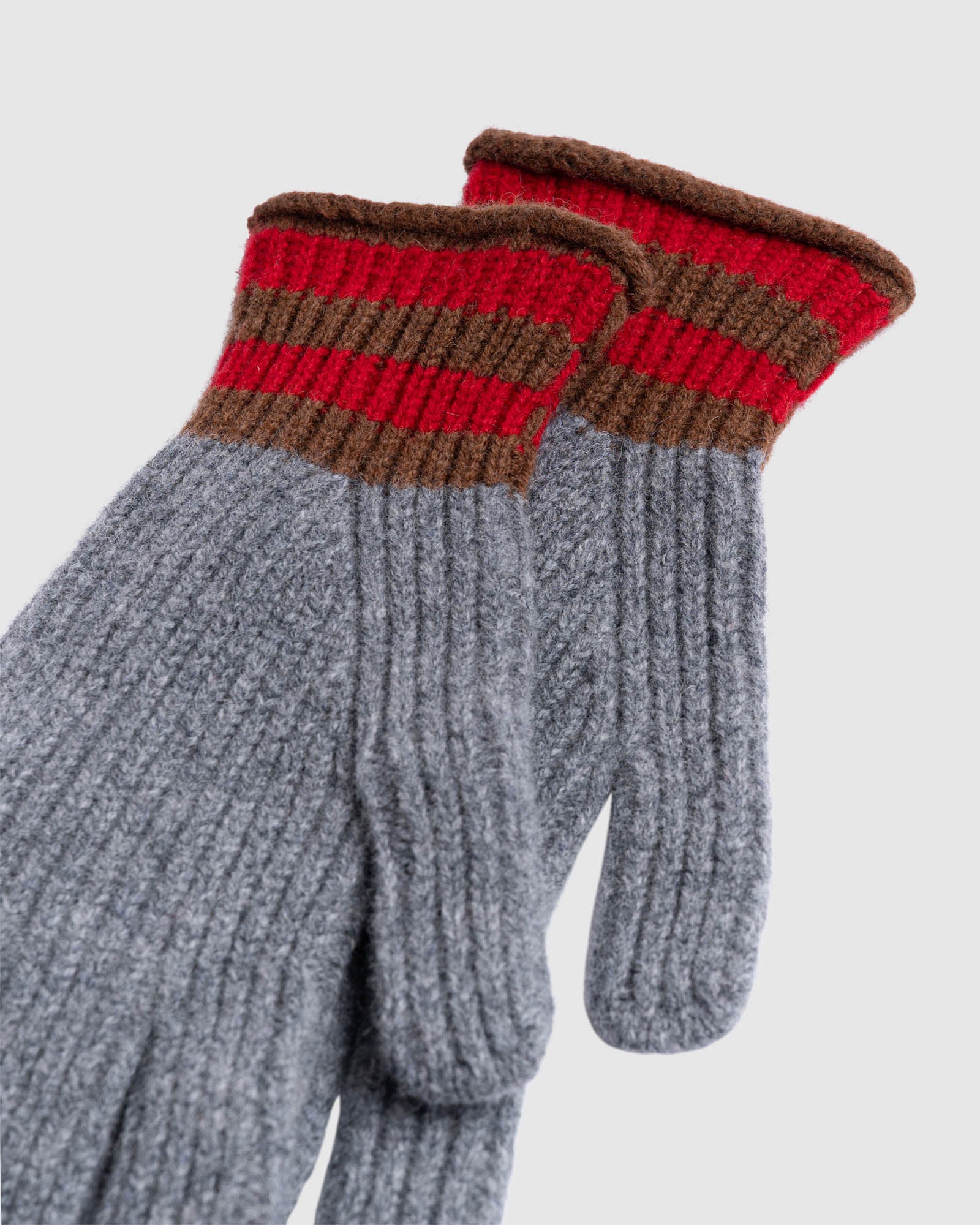 Love My Ribbed Gloves - Grey Delight