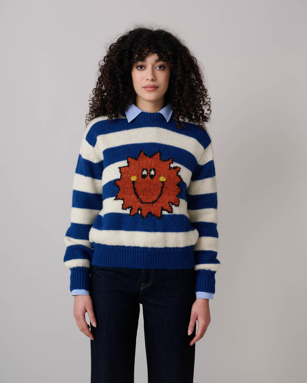 Smiling Orange - Electric Blue