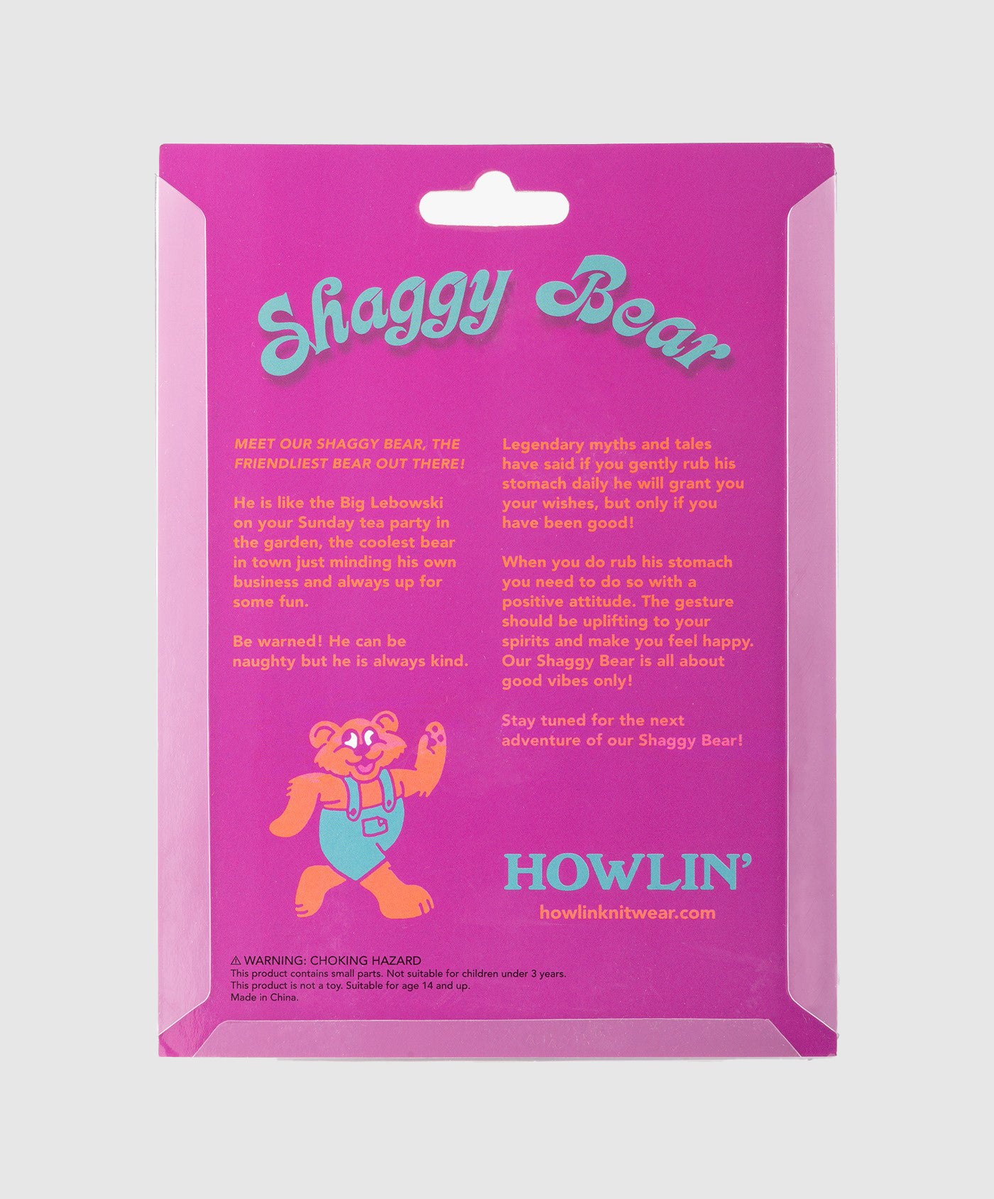 Shaggy Bear Keychain