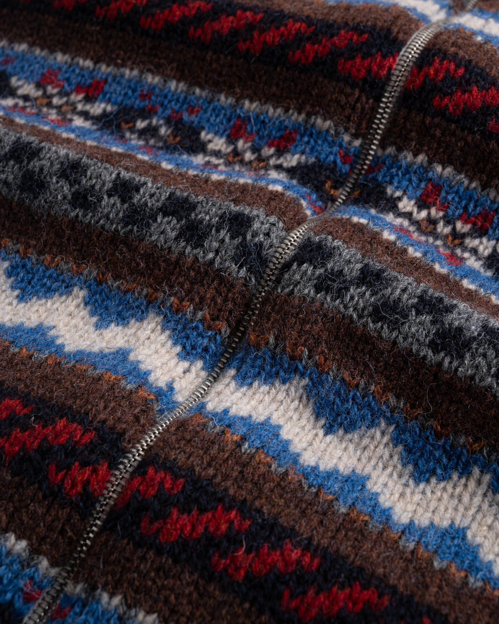 Zipped Cardigan - Brownish