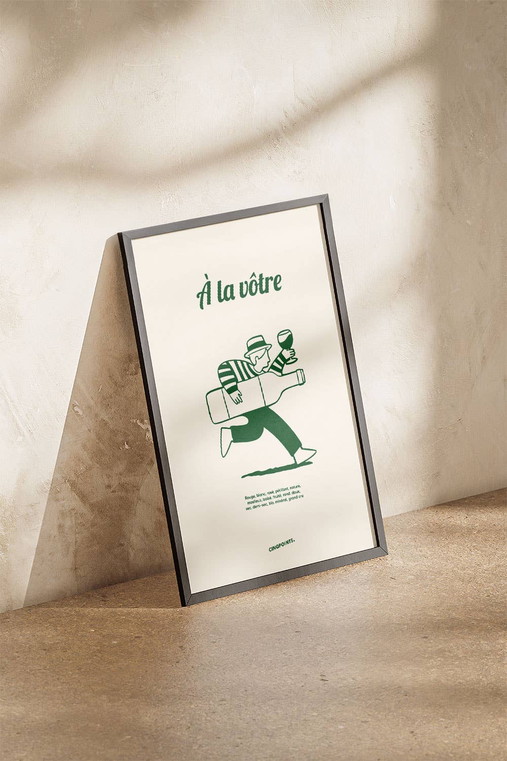 Poster A la Vôtre French Design Decorative Gift: 40x50 cm