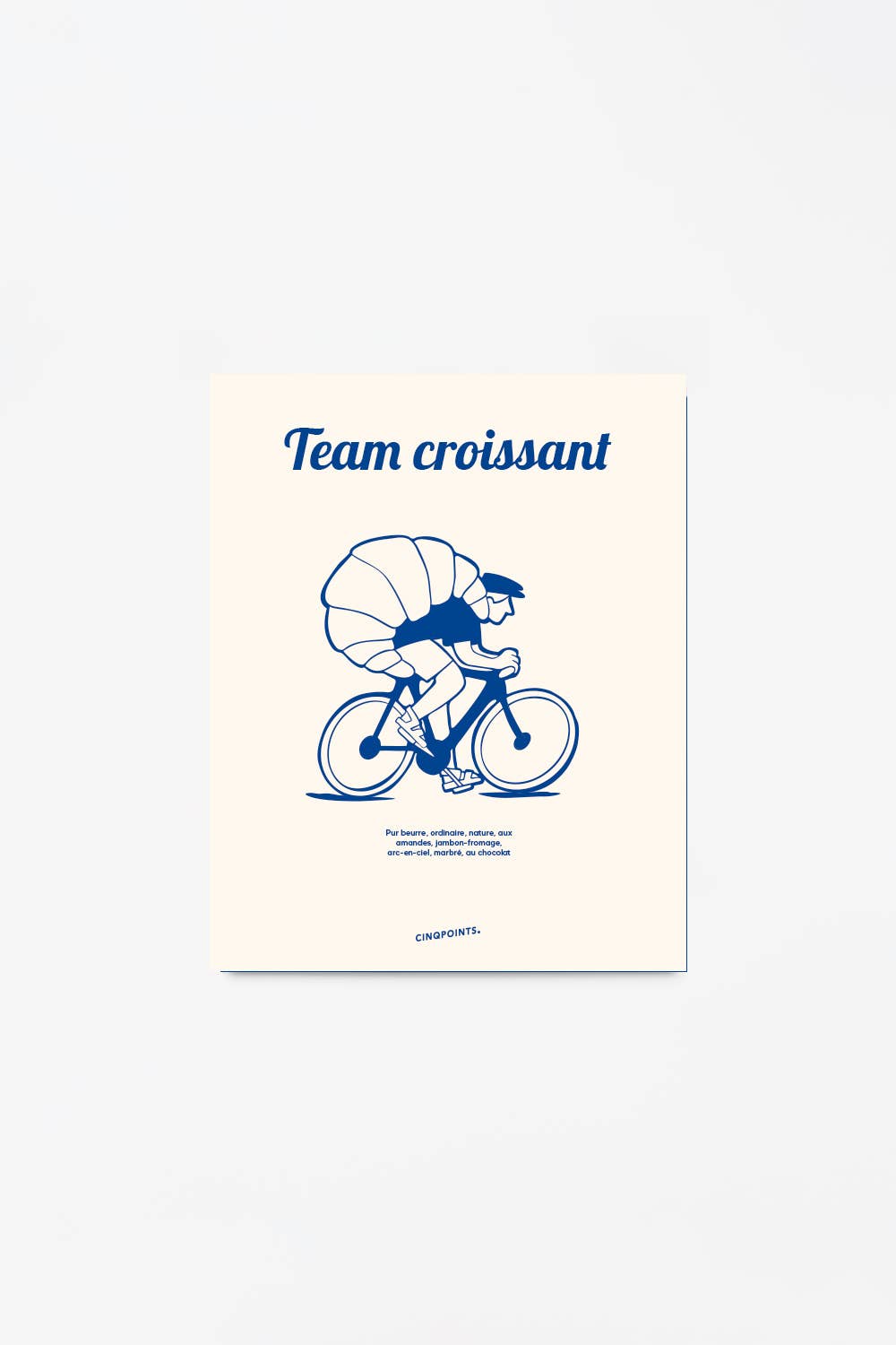 Poster Team Croissant French Design Gift: 40x50 cm