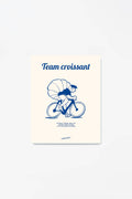 Poster Team Croissant French Design Gift: 40x50 cm