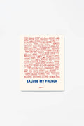 Poster French Words Gift Idea Decoration: Beige / 40x50 cm