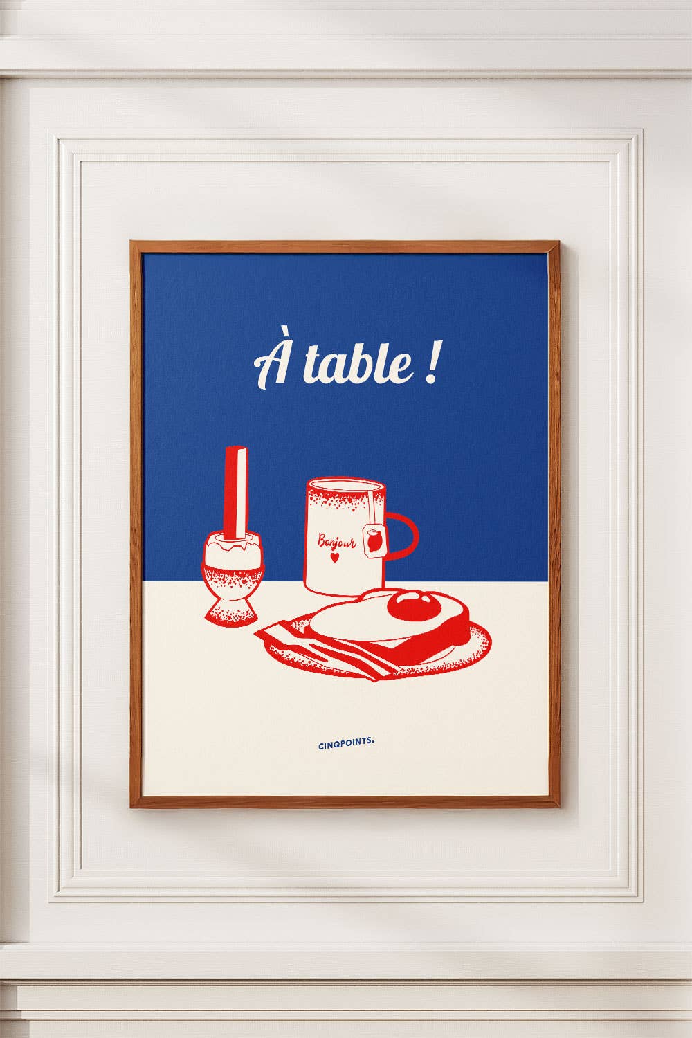 Poster A Table French Design Gift: 30x40 cm