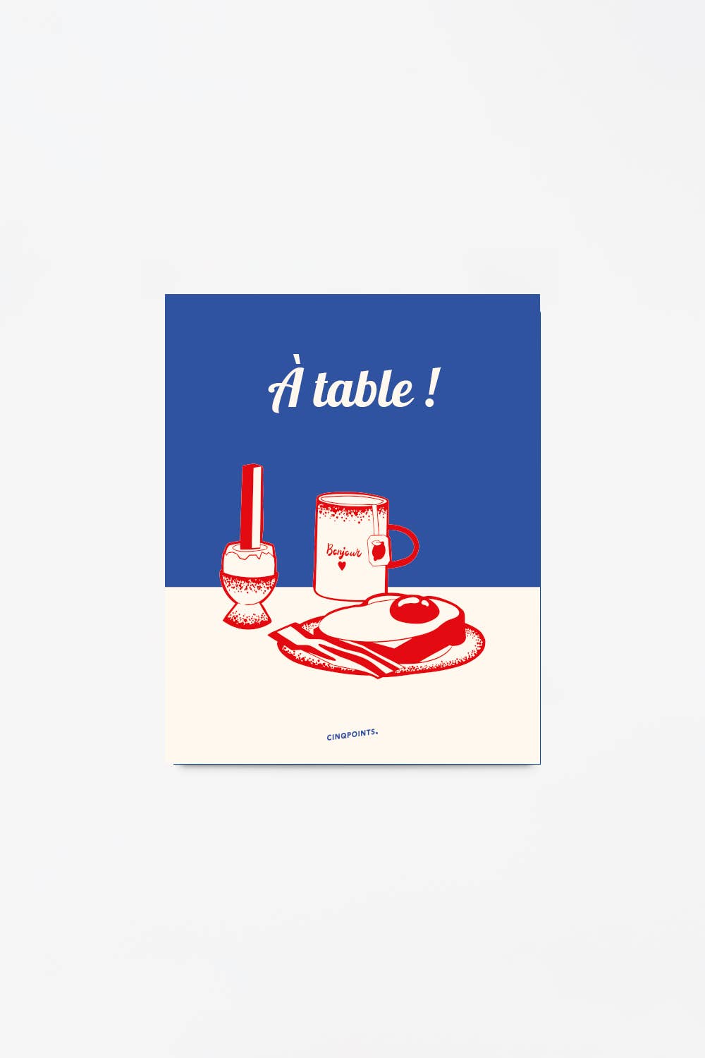 Poster A Table French Design Gift: 40x50 cm