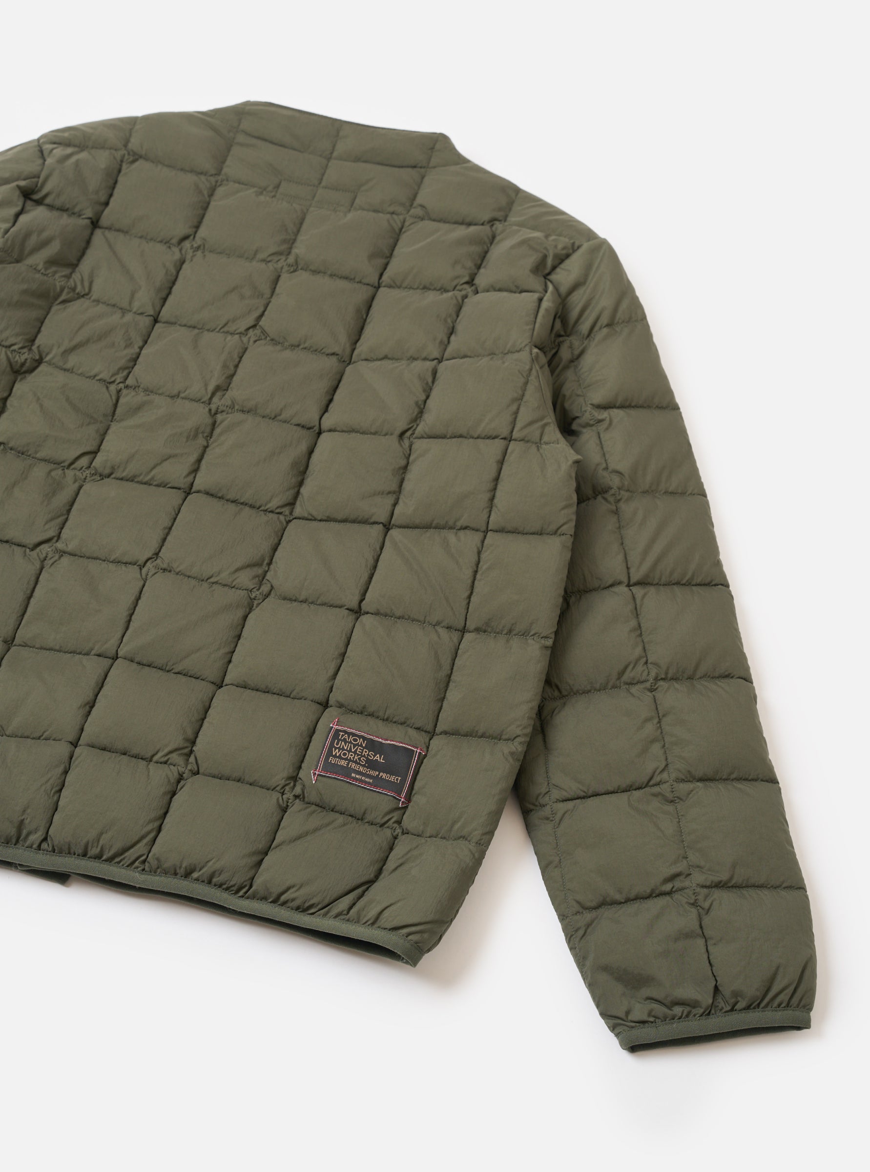 DOWN CARDIGAN - OLIVE