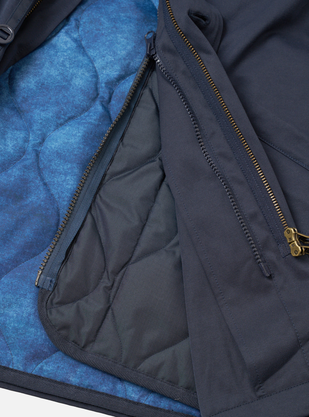 DOWN CR RAF JACKET - NAVY/CLOUD CAMO