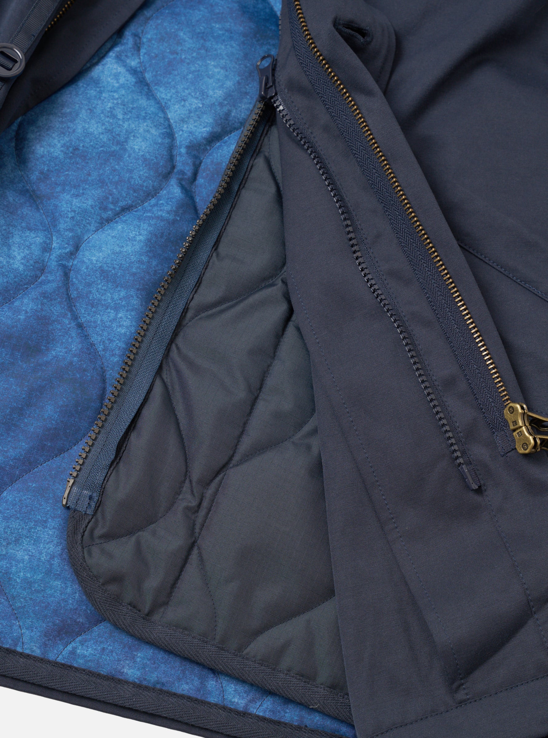 DOWN CR RAF JACKET - NAVY/CLOUD CAMO
