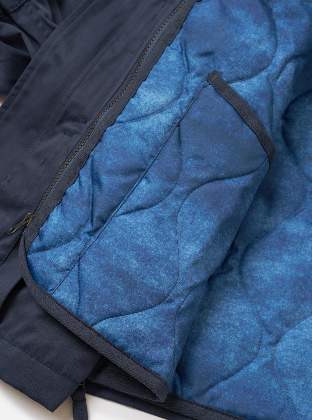 DOWN CR RAF JACKET - NAVY/CLOUD CAMO