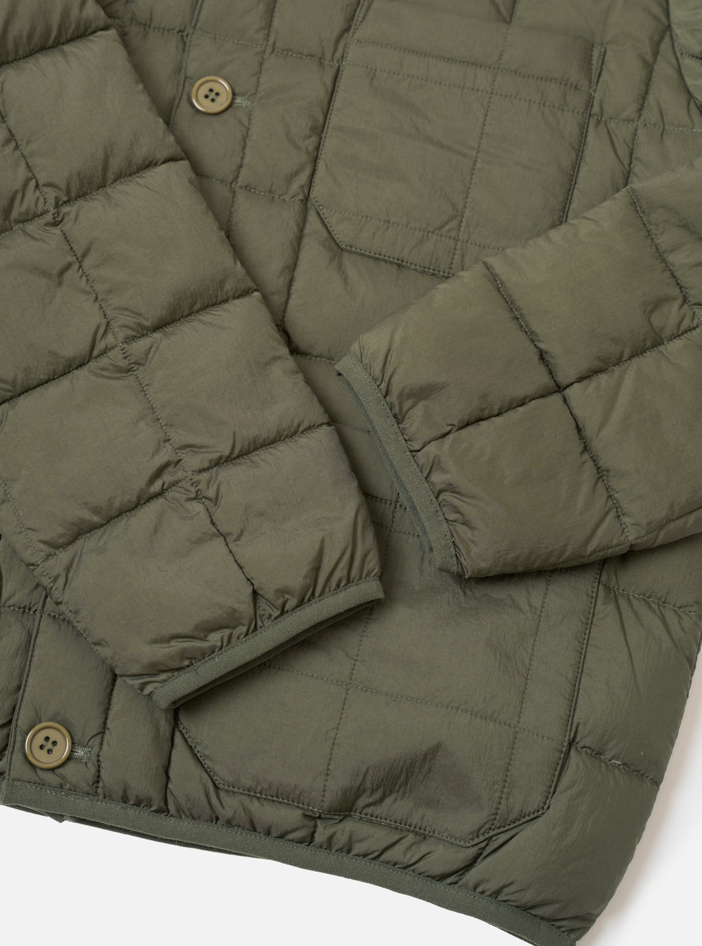DOWN CARDIGAN - OLIVE