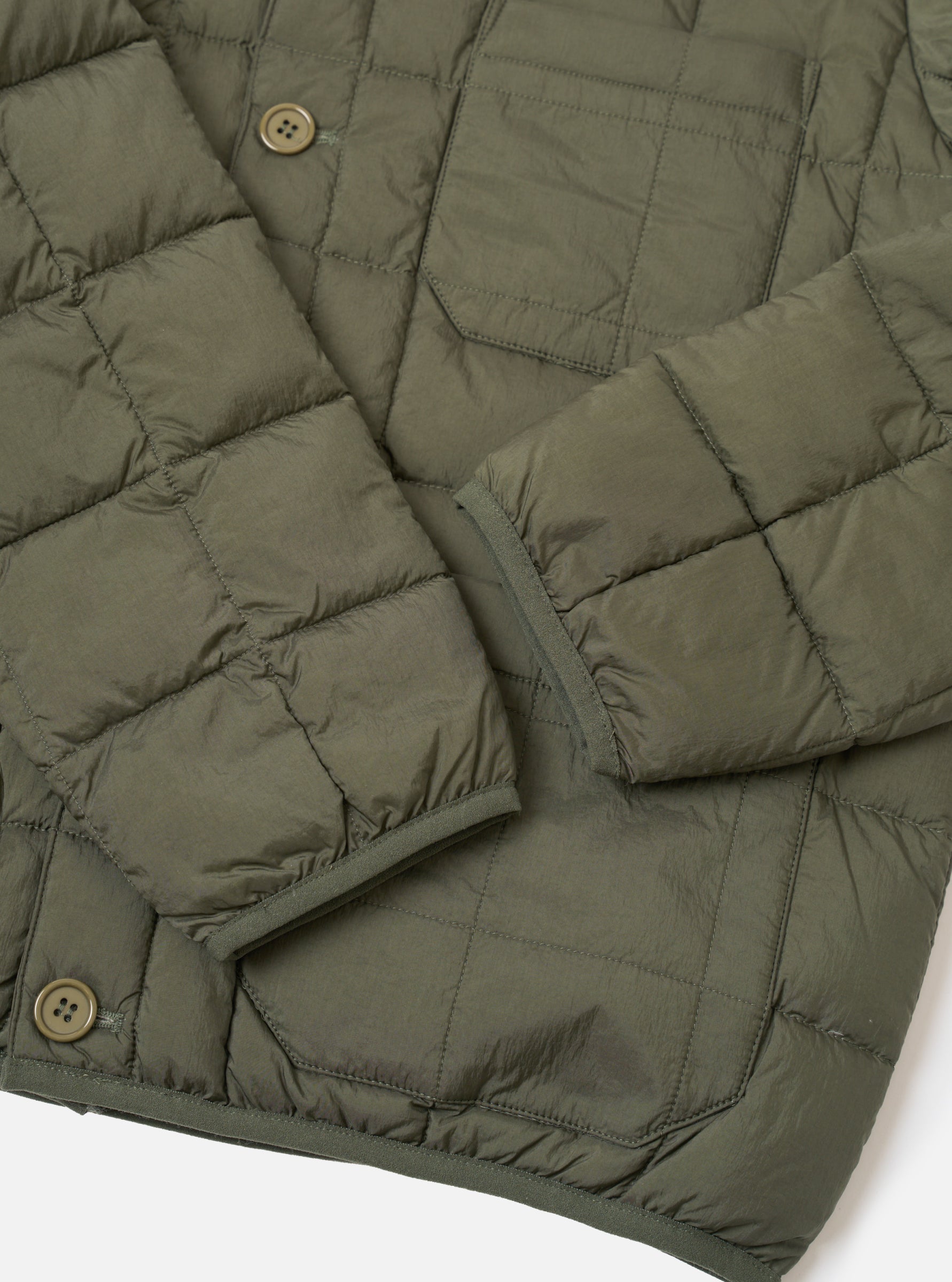 DOWN CARDIGAN - OLIVE