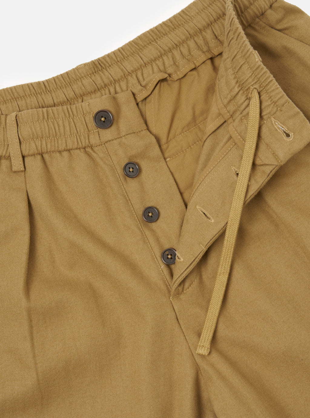 PLEATED TRACK PANT - SAND