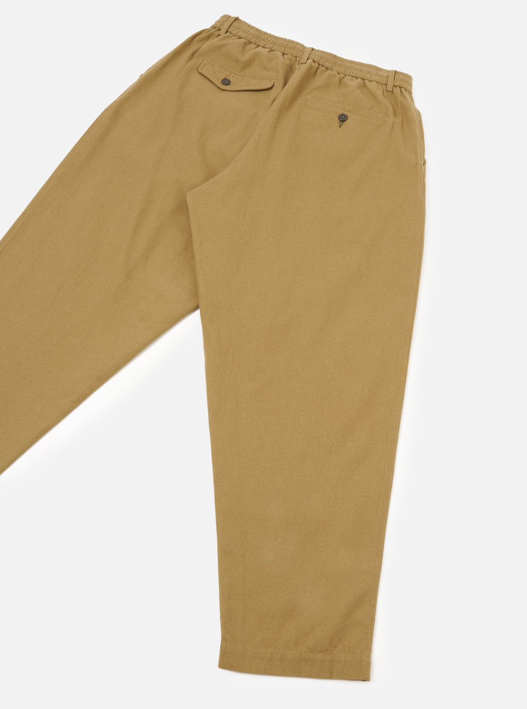 PLEATED TRACK PANT - SAND