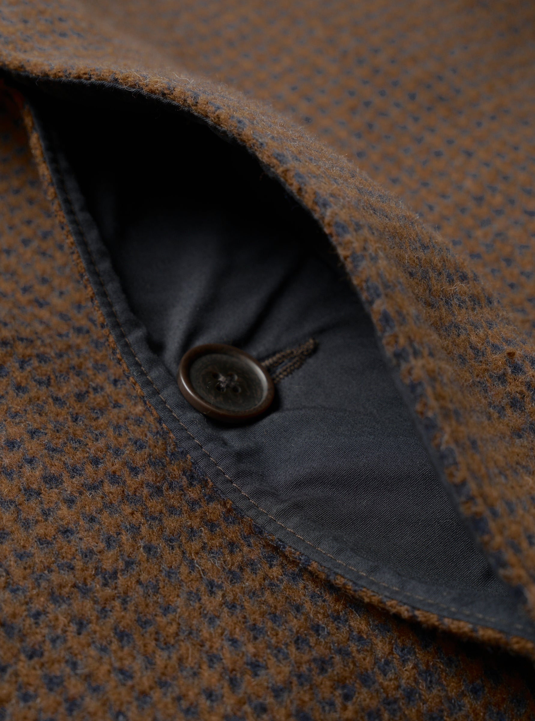 STAN COAT - NAVY/BROWN
