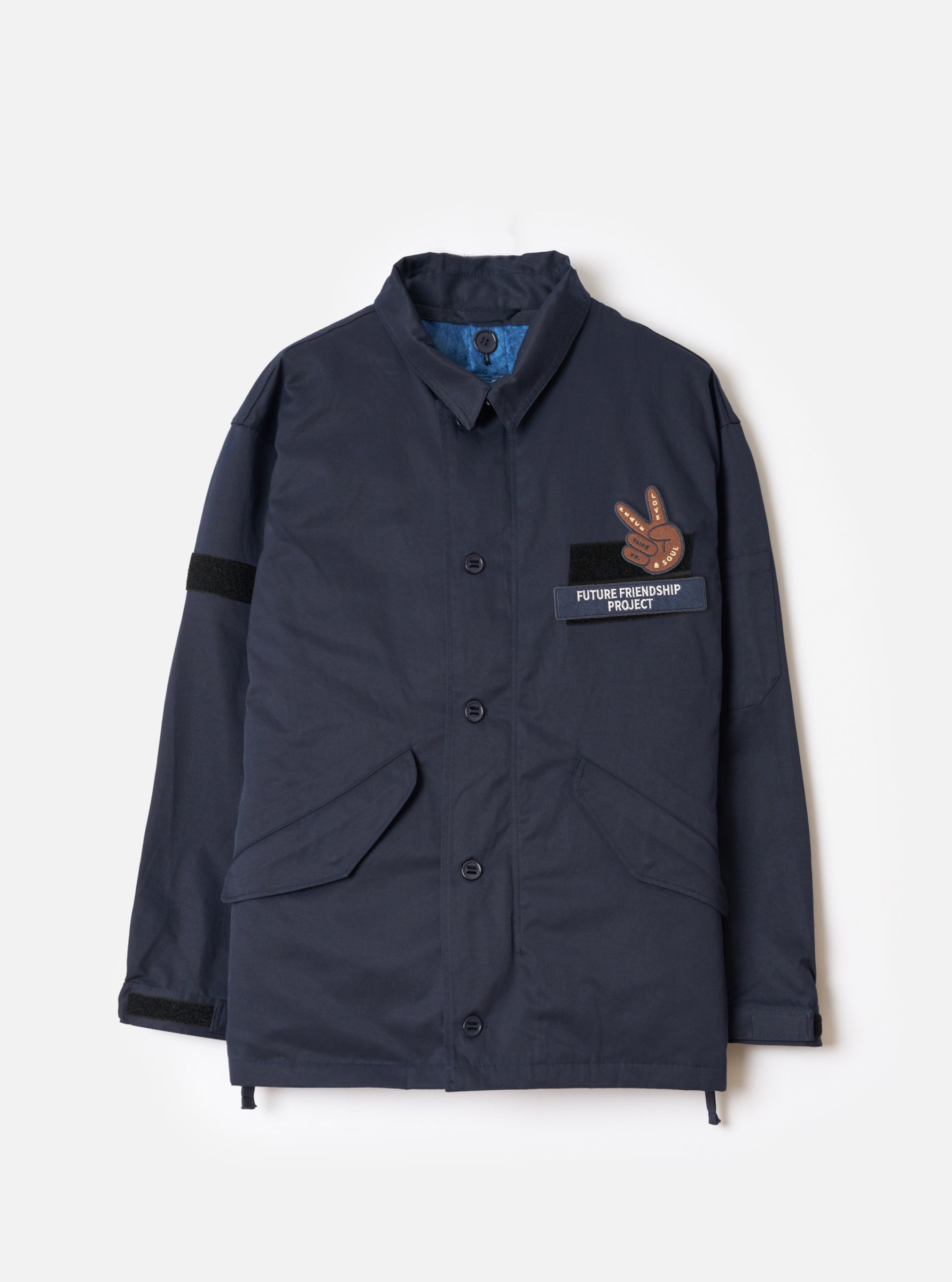 DOWN CR RAF JACKET - NAVY/CLOUD CAMO